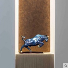 牛摆件招财生肖牛创意纯铜财富牛客厅玄关家居装饰品办公室摆件