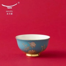 永丰源夫人瓷水墨牡丹16头陶瓷中餐具套装6人份碗盘套装