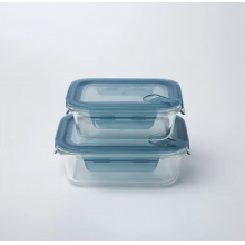 凯萨娜系列高硼硅玻璃保鲜盒两件套(保温包)
